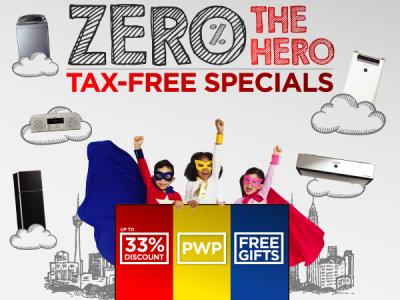 Zero % The Hero | Tax-Free Specials Campaign