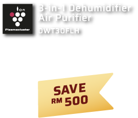 3-in-1 Dehumidifier Air Purifier DWT30FLH promotion